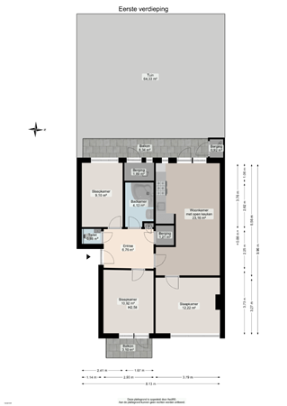 Floorplan - Snelliusstraat 29, 9727 JK Groningen